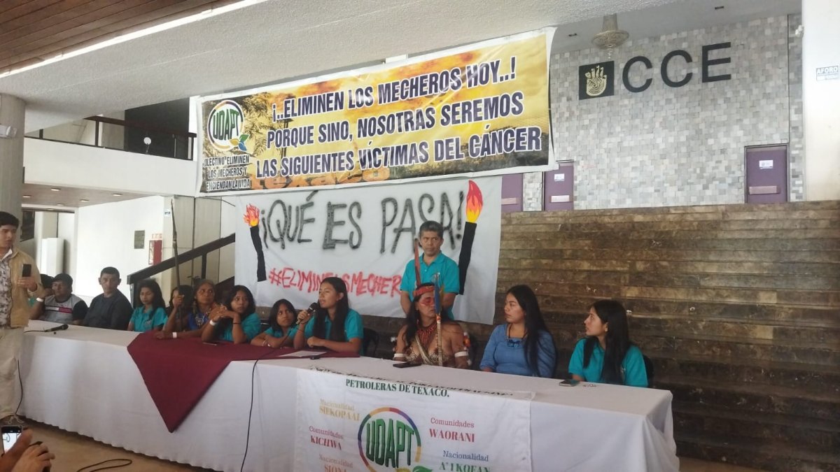 Las niñas demandantes llegaron a Quito este 12 de marzo de 2024.