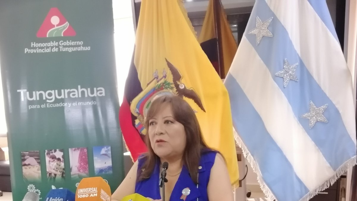 Autoridad.- Lili Villavicencio, directora de Producción del Gobierno Provincial de Tungurahua.
