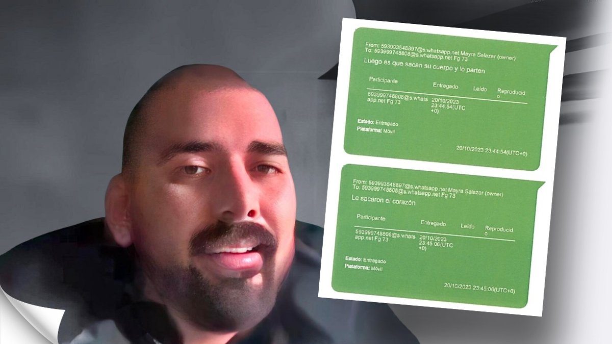 Mayra Salazar detalla en uno de los chats extraídos por el Ministerio Público de su celular cómo asesinaron a Norero.