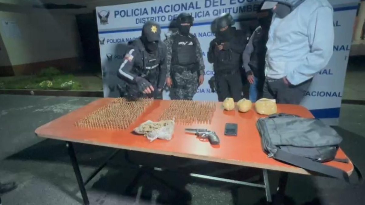 Las balas fueron encontradas en una casa de Quitumbe.