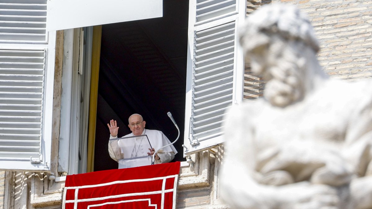 Papa Francisco en su más reciente aparición pública.