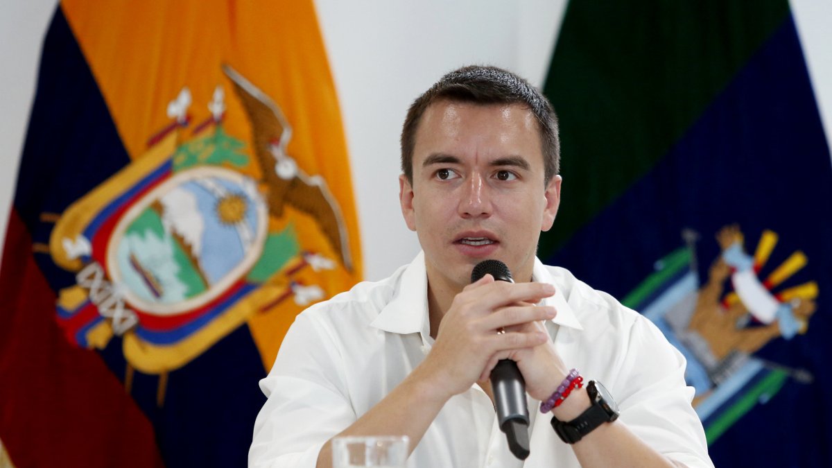 El primer mandatario, Daniel Noboa, mantendrá la reunión con la misión de la SIP en Carondelet.