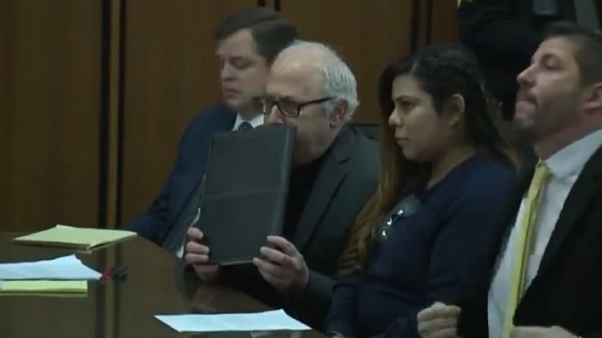 Kristel Candelario en una corte en Estados Unidos.