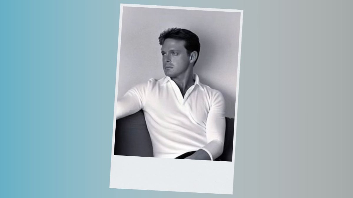 Luis Miguel con su nueva fotografía.