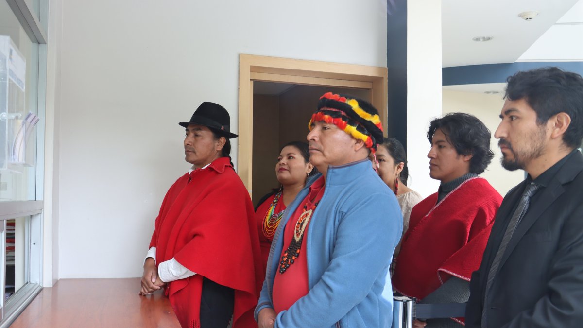 El presidente de la Conaie, Leonidas Iza, presentó este 19 de marzo una acción de inconstitucionalidad.