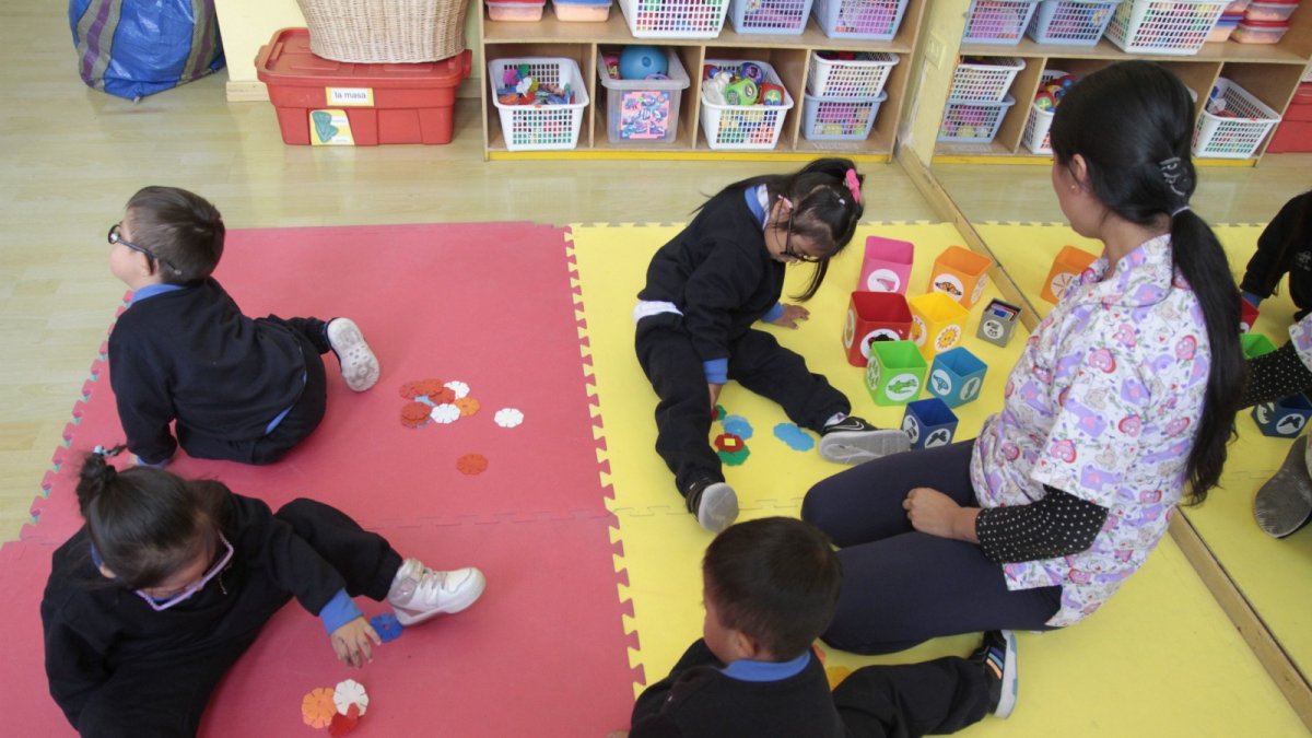 Terapias. A través de juegos y actividades lúdicas los niños desarrollan la motricidad, la parte sensorial, visual y de lenguaje.