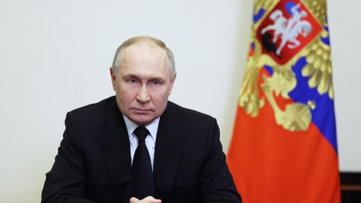 El presidente de Rusia, Vladimir Putin, ofreció un mensaje a la nación tras los ataques terroristas.