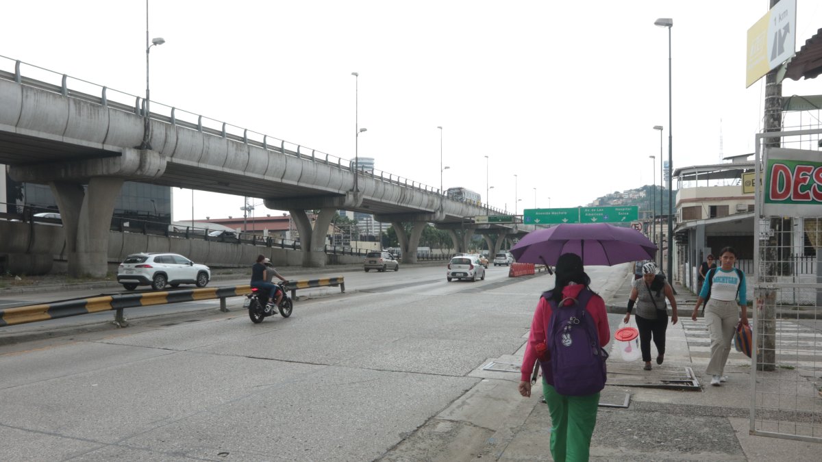 Espacios. En un tramo de la avenida Pedro Menéndez Gilbert es evidente la falta de árboles, que generen sombra para el tránsito de los peatones.