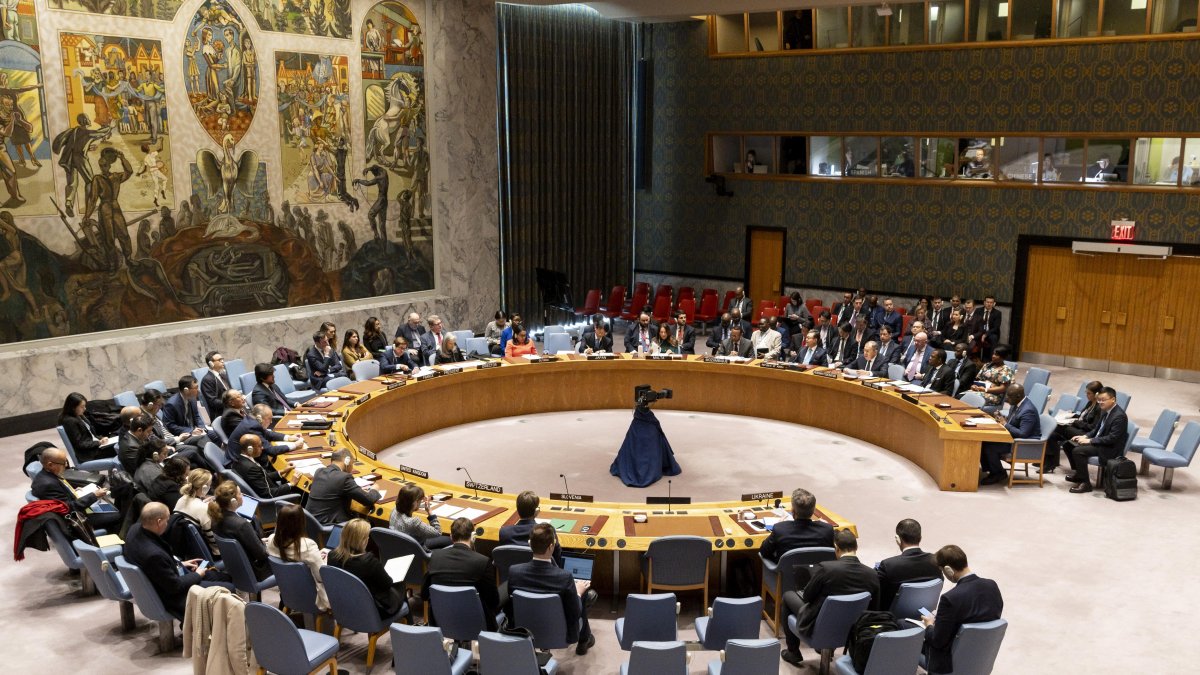 Vista de una reunión del Consejo de Seguridad de la ONU.