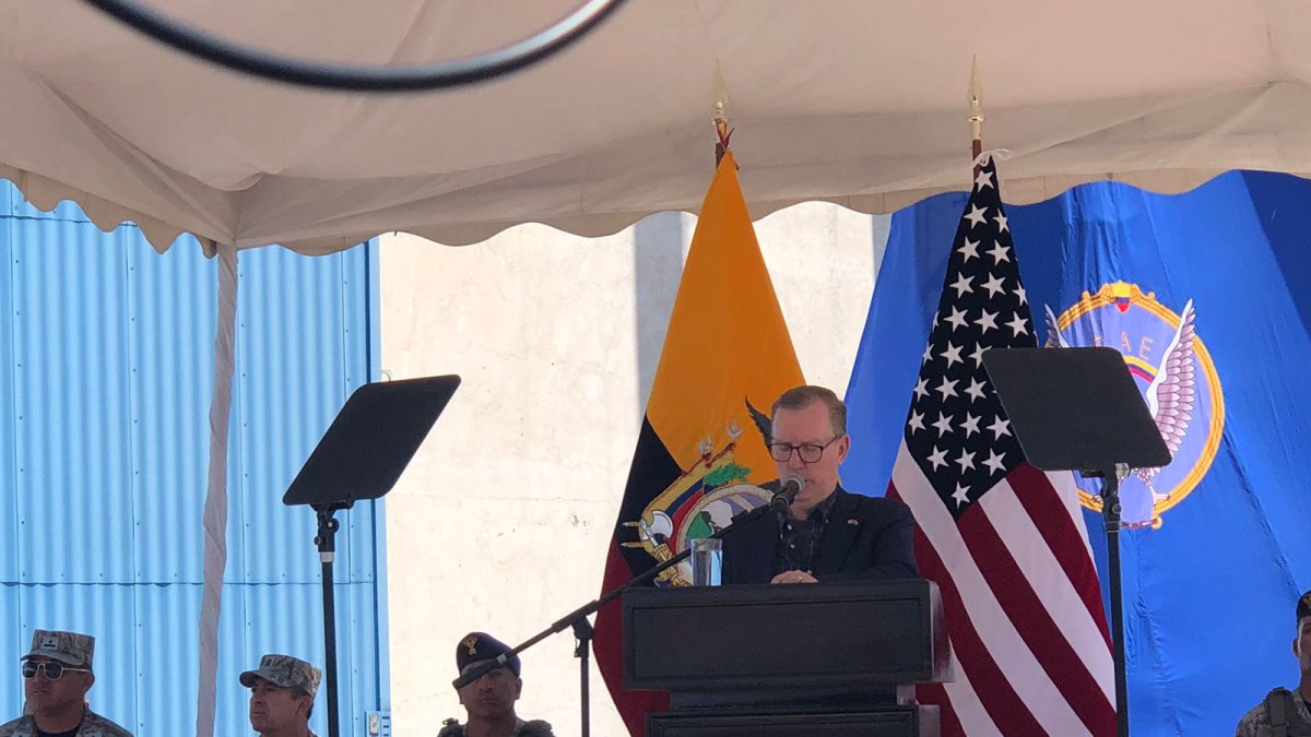 El embajador de Estados Unidos en Ecuador, Michael J. Fitzpatrick.