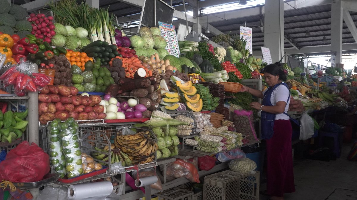 Plaza. Los comerciantes de los mercados municipales aseguran que los alimentos llegan caros desde el mercado de mayoristas, de Montebello.