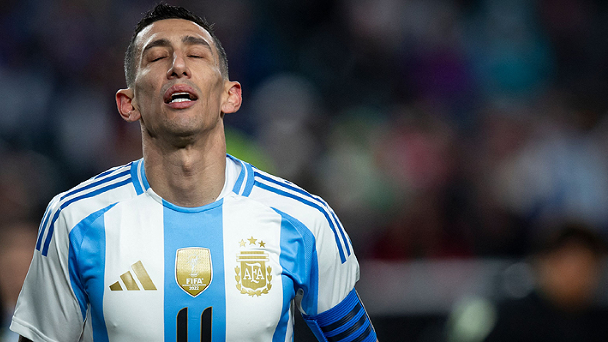 El experimentado jugador de Argentina Ángel Di María está concentrado para los amitosos internacionales