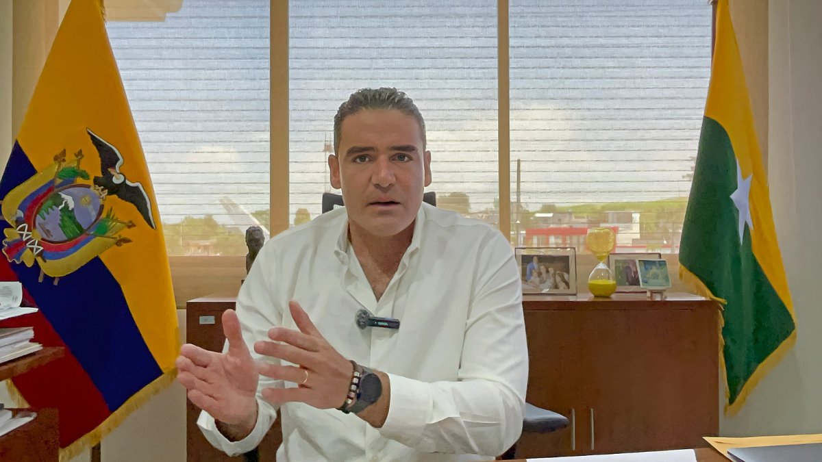 Funcionario. El alcalde de Samborondón, Juan José Yúnez.