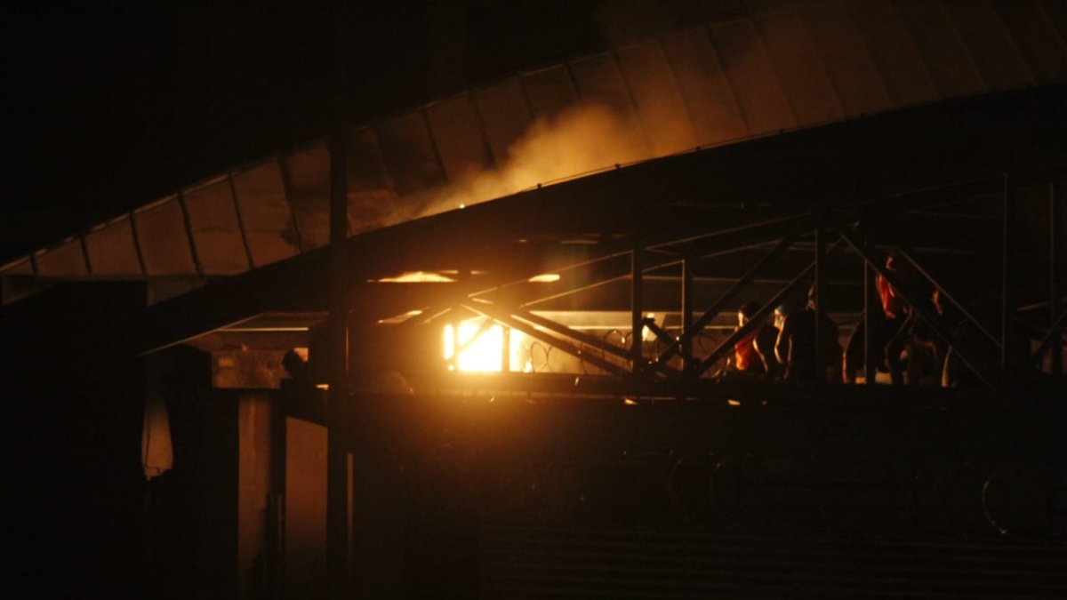 Desde horas de la tarde del 27 de marzo, se divisaba el humo de los incendios al interior del CPL