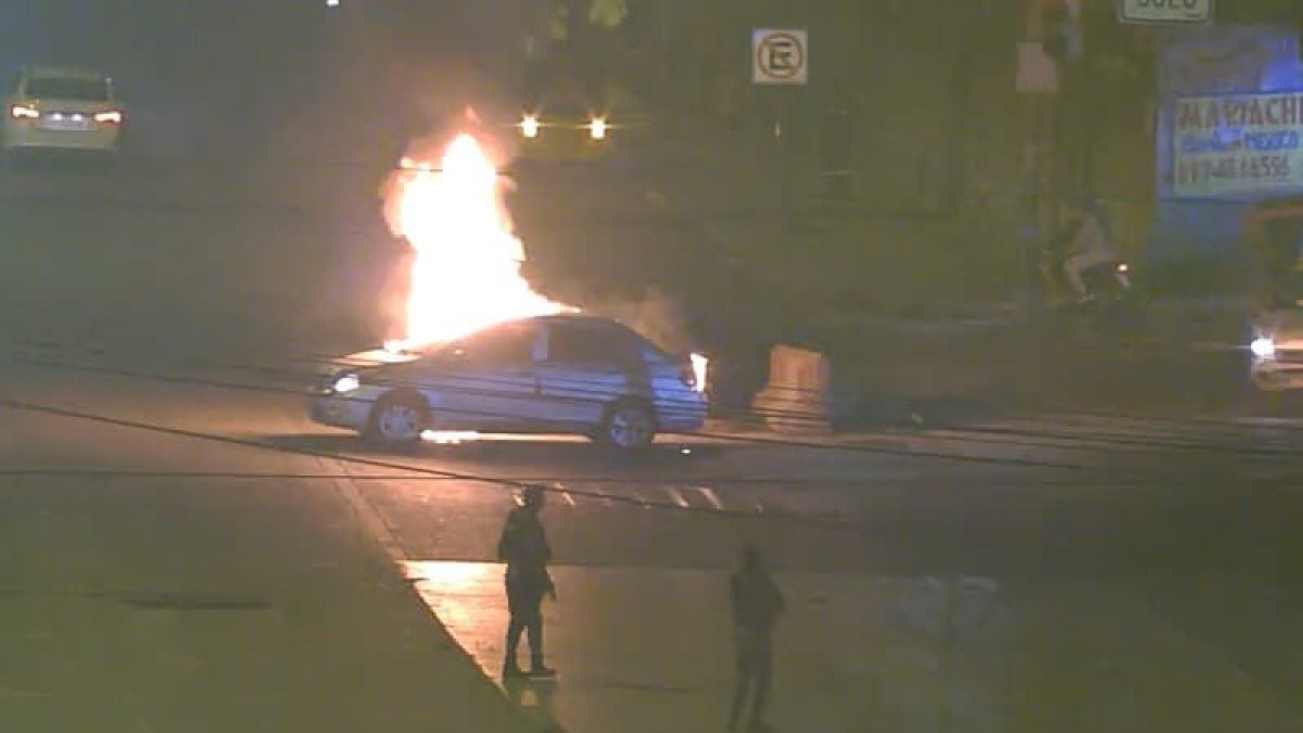 Se reportaron incendios de vehículos