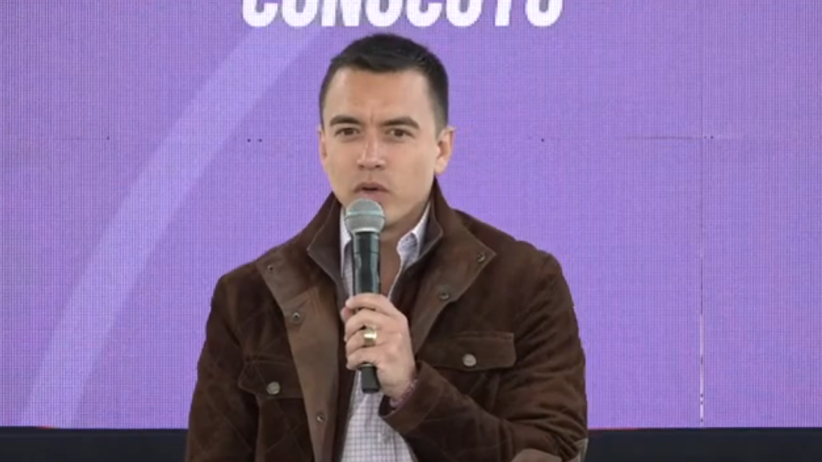 El presidente Noboa asistió a la entrega de la repotenciación del Centro Diurno Conocoto, en Quito.