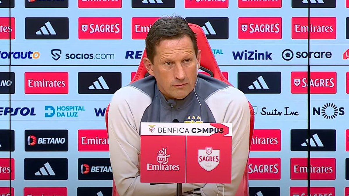 Roger Schmidt, técnico del Benfica.