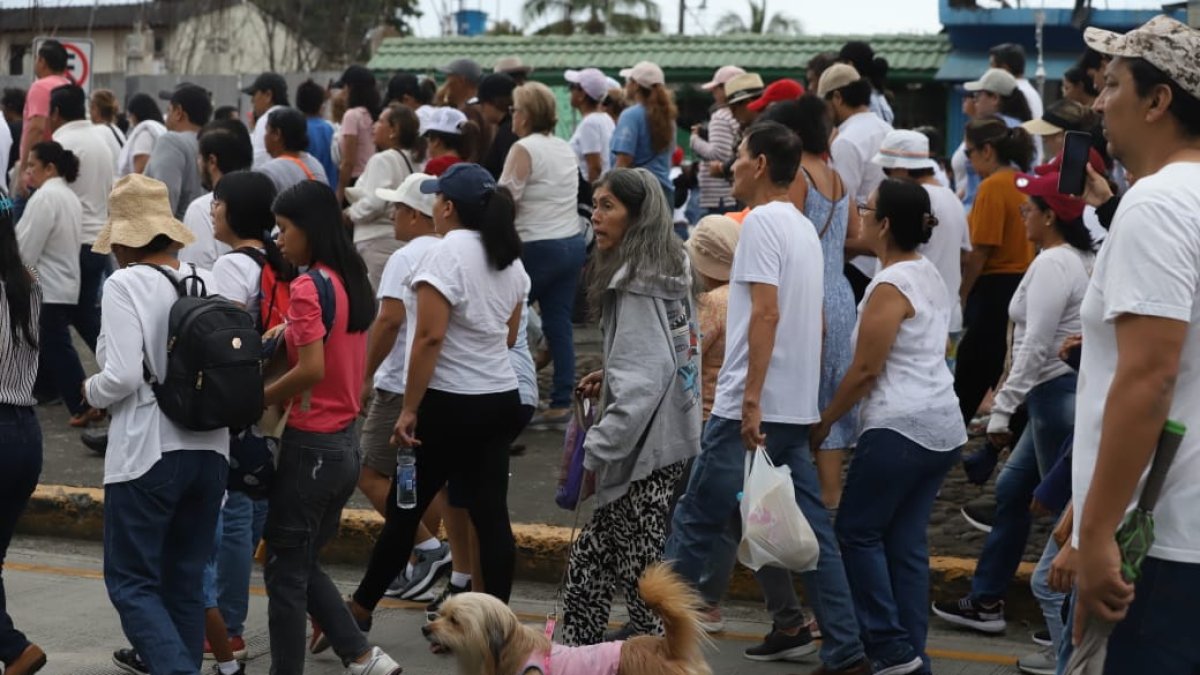 Los caninos acompañaron a sus dueños en este día religioso