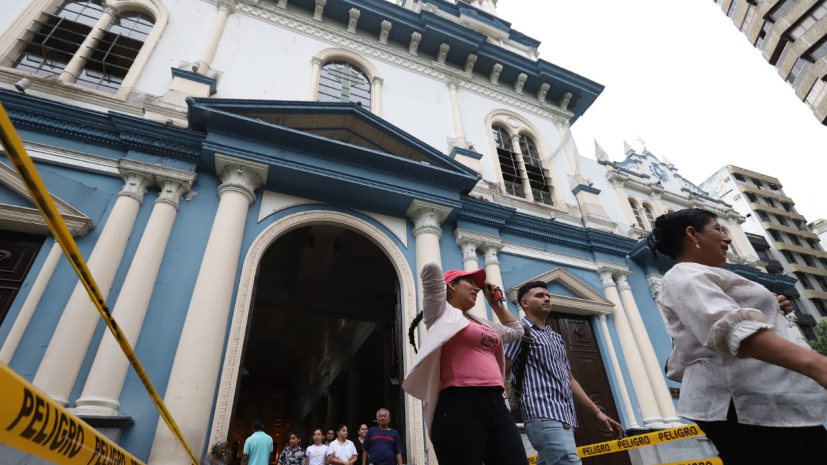 Iglesia San de Francisco, en el centro de Guayaquil.