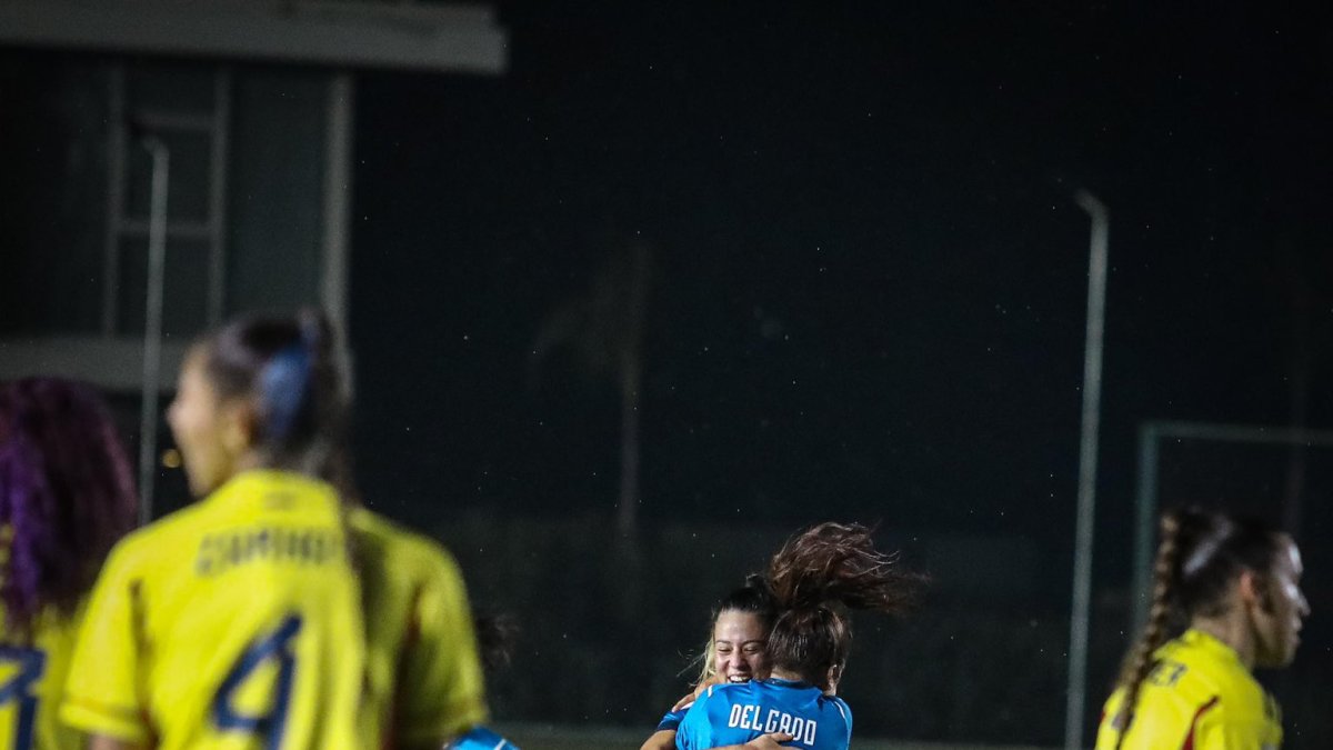Emely Delgado hizo dos goles en el último partido de Ecuador.