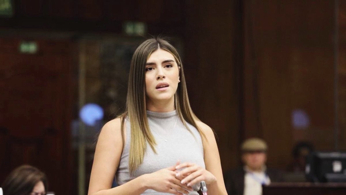 Valentina Centeno es asambleísta del oficialismo y coordinadora del bloque de gobierno en la Asamblea Nacional.
