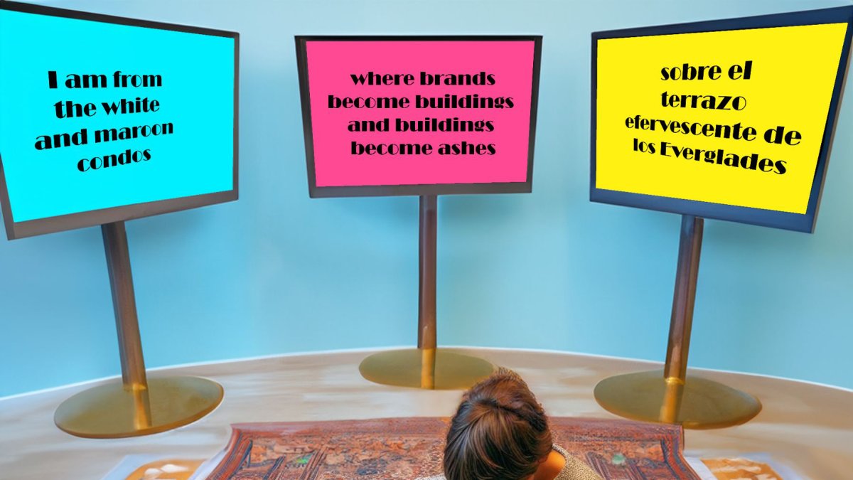 Una representación artística del primer proyecto de la comisión Técnicamente Poética titulado 'Wish-A-Poem'