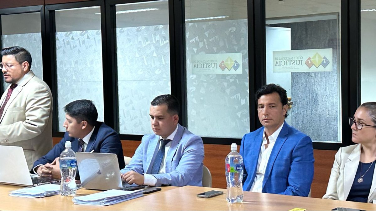 La defensa del exjuez Johann Marfetán expuso sus alegatos, durante la audiencia en la Corte Nacional de Justicia.