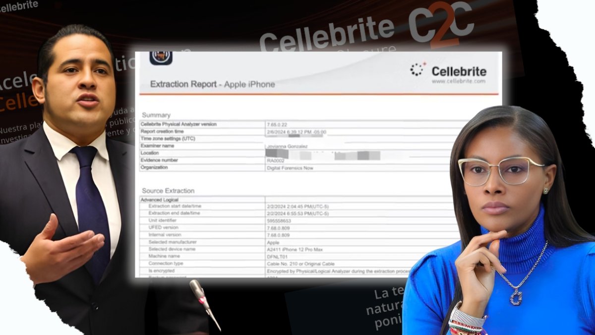 La empresa que verificó extrajo del celular de Ronny Aleaga los supuestos chats que mantuvo con la fiscal Diana Salazar es tachada por la prensa internacional como insegura.