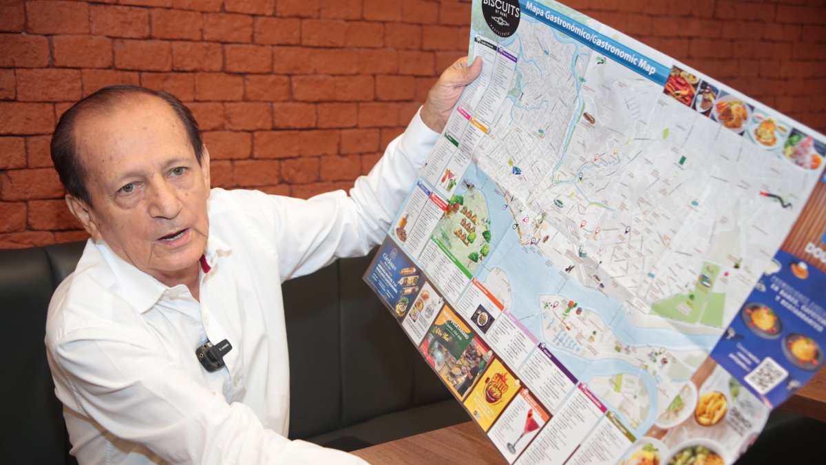 Iniciativa. Más de 200 establecimientos gastronómicos ubicados en Guayaquil y La Puntilla han sido incluidos en el mapa hecho por Raúl Suconota.