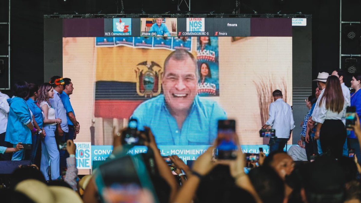 El máximo líder del correísmo, Rafael Correa, aún tiene una base de seguidores fieles que le permiten ser una fuerza política fuerte.