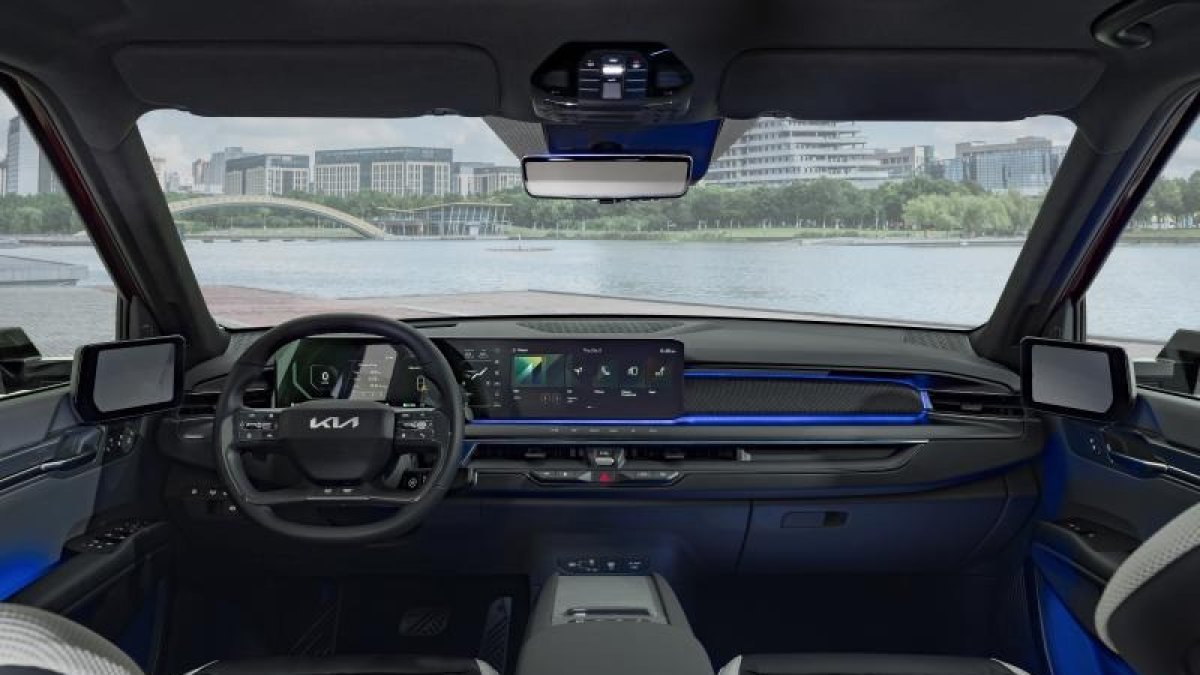 El diseño del EV9 destacó por sus líneas y superficies simples y claras.