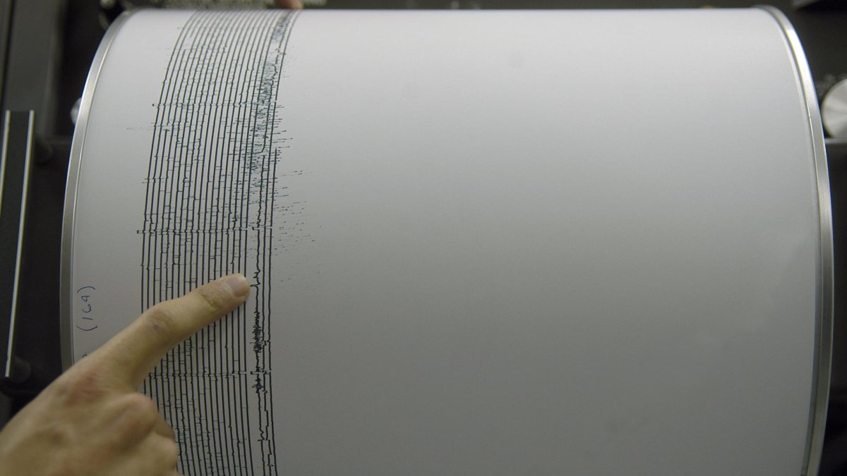 Fotografía de archivo que muestra el registro de un movimiento sísmico.