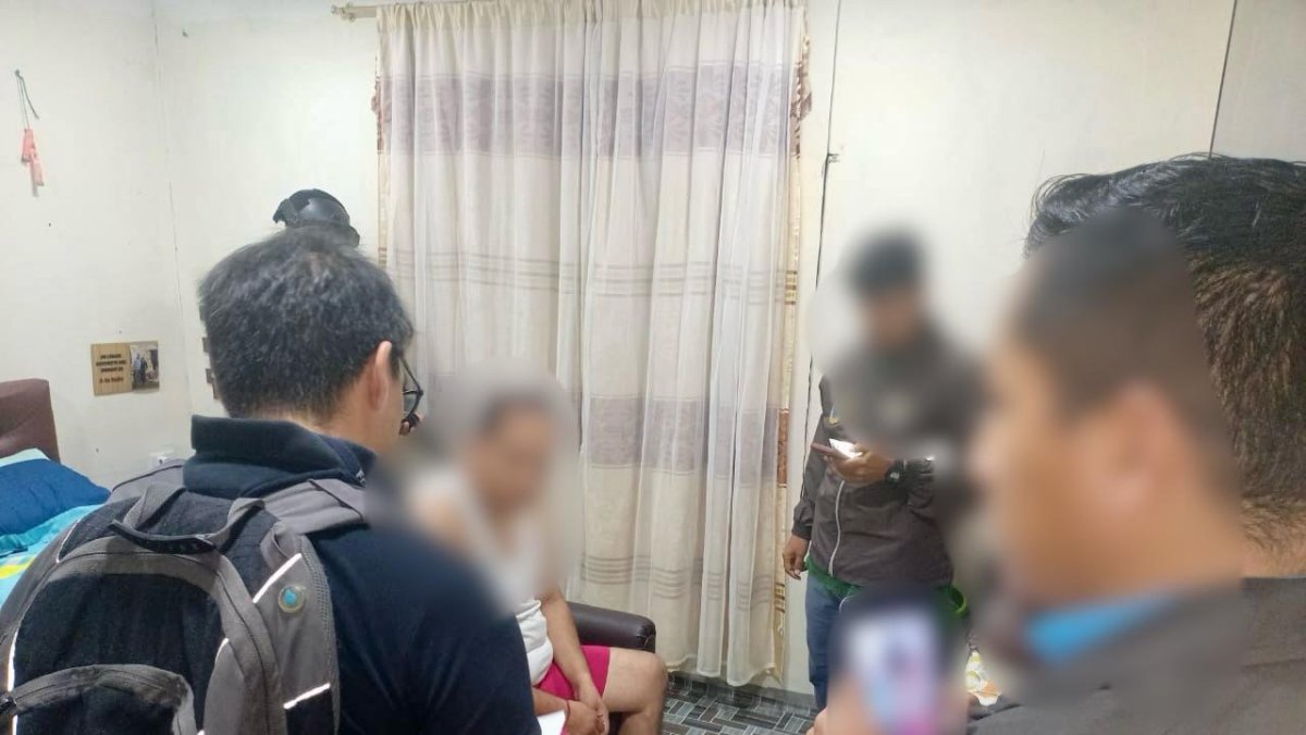 Momento de la detención del exjuez Simón García, en Manabí.