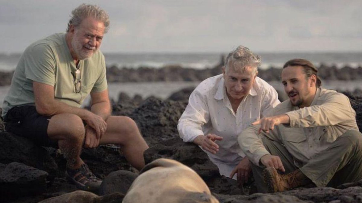 Backstage de 'Lions of the sea'.