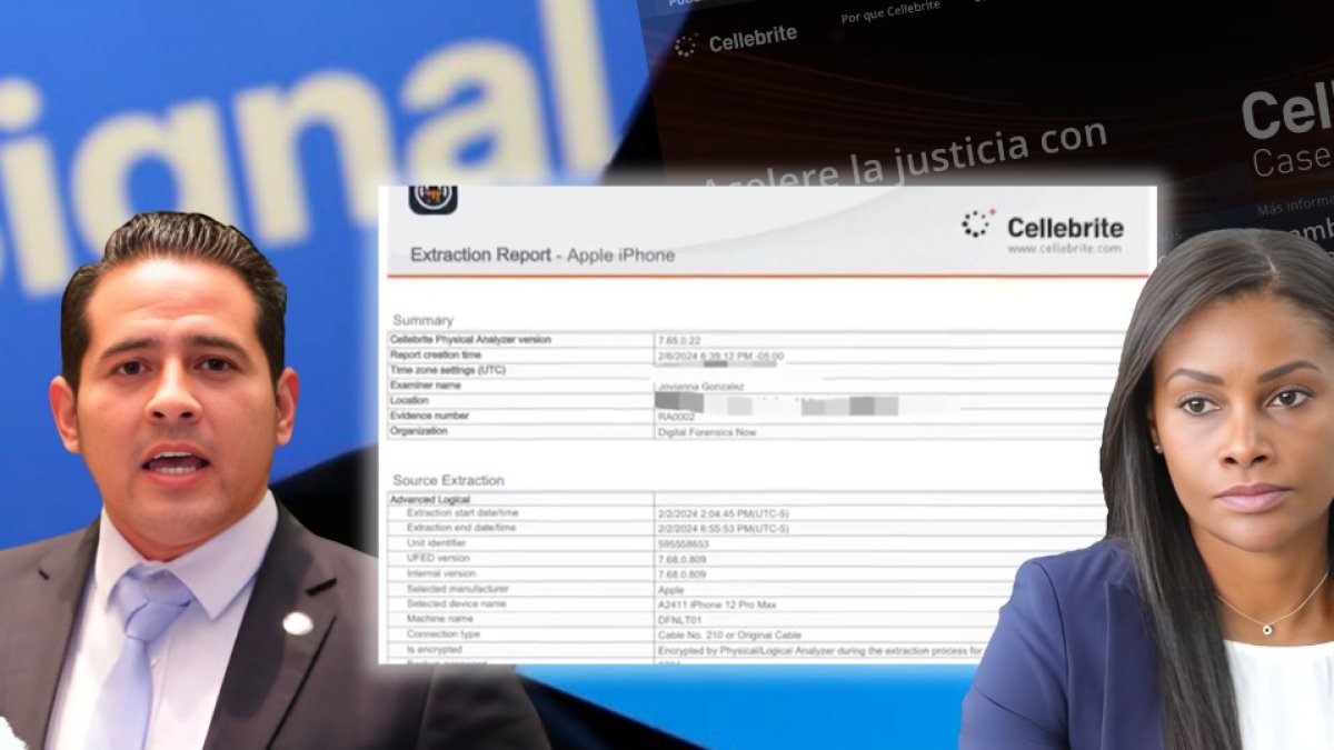 El CEO de Signal tachó de insegura a la empresa que, según Aleaga, elaboró el informe de extracción de mensajes de su celular.
