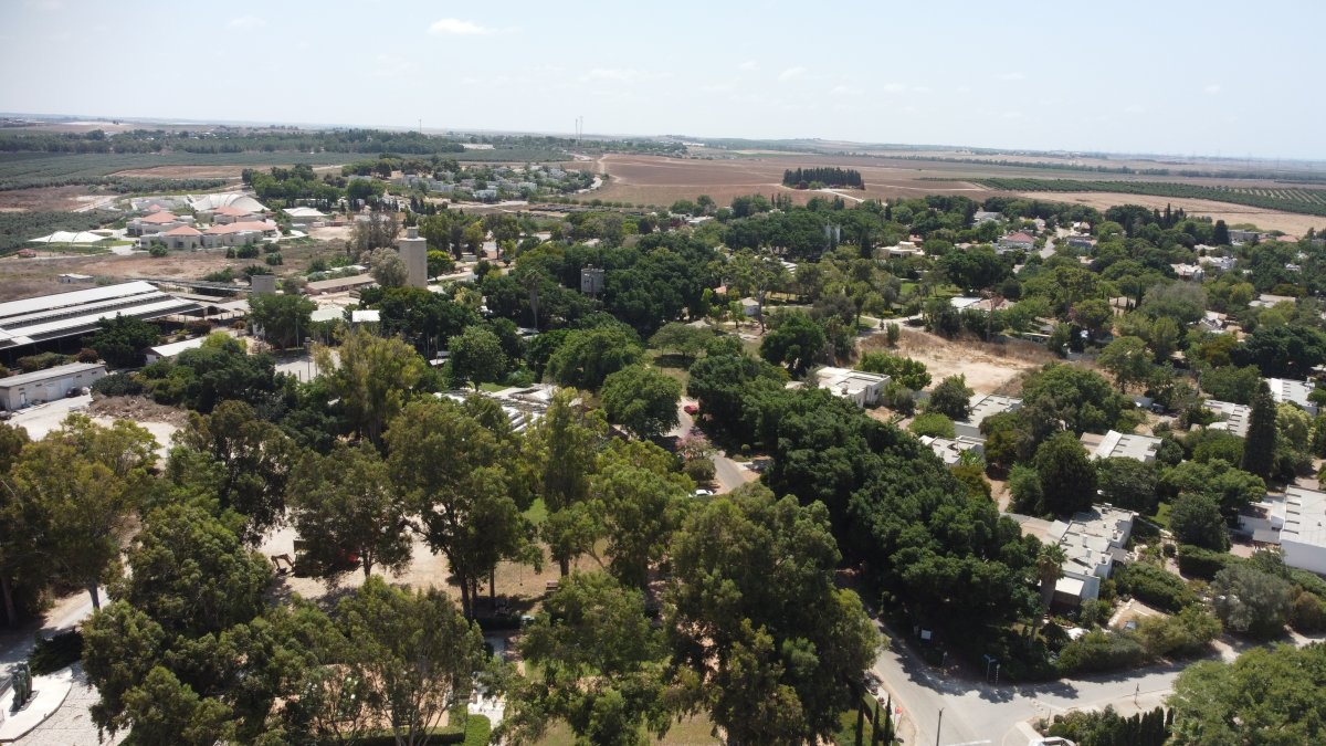 Israel. Una imagen referencial de una colonia agrícola (kibutz).