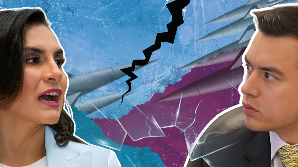 Una relación tensa viven los mandatarios de Ecuador. Daniel Noboa y Verónica Abad han protagonizado una novela política.