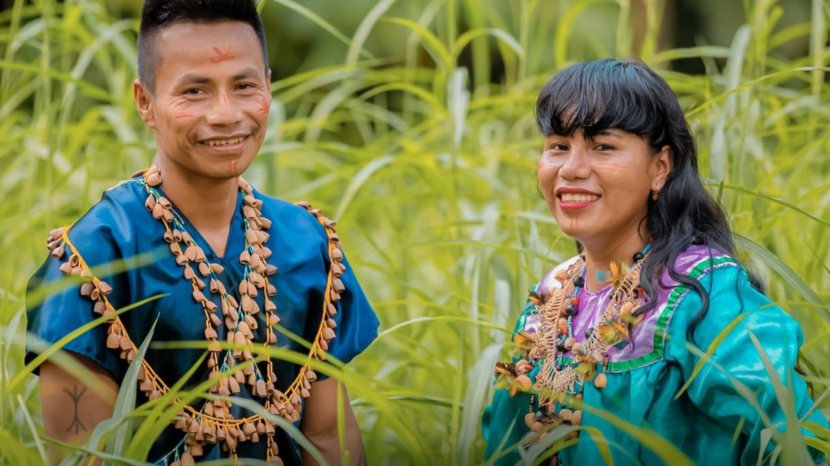 Nueva Loja. Dos de los jóvenes habitantes de la región amazónica.
