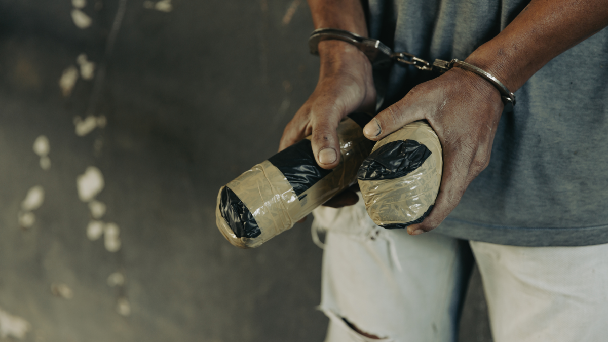 Referencial de un detenido en operativo.