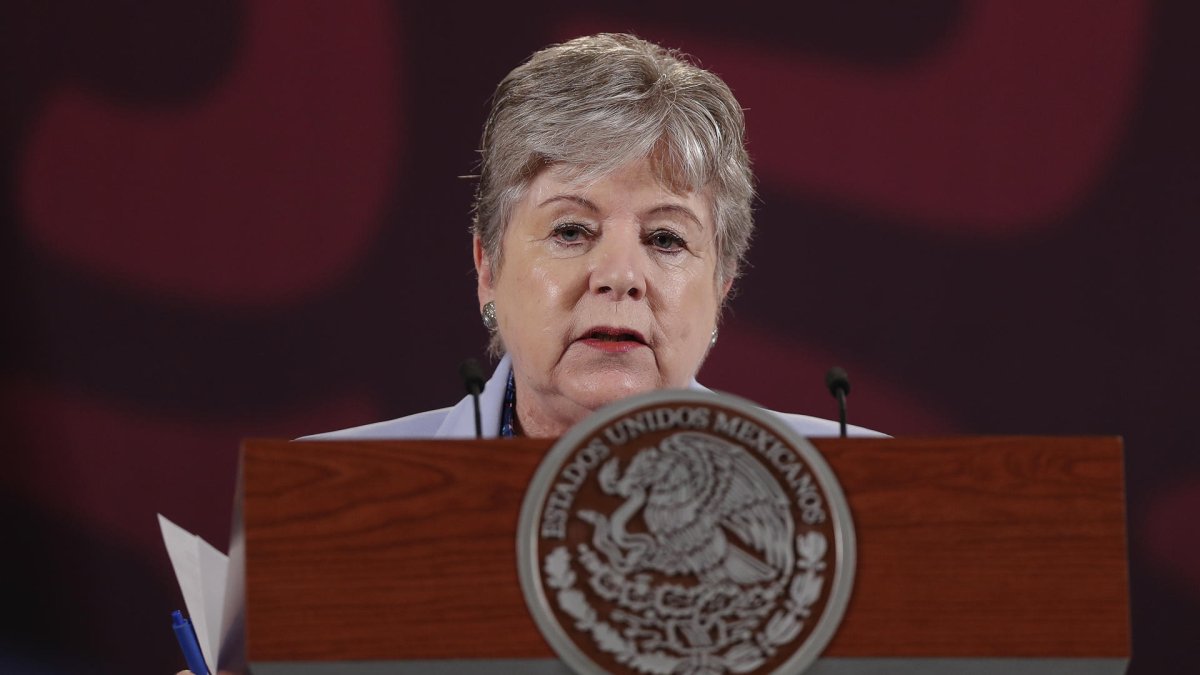 Fotografía de archivo de la canciller mexicana Alicia Bárcena.
