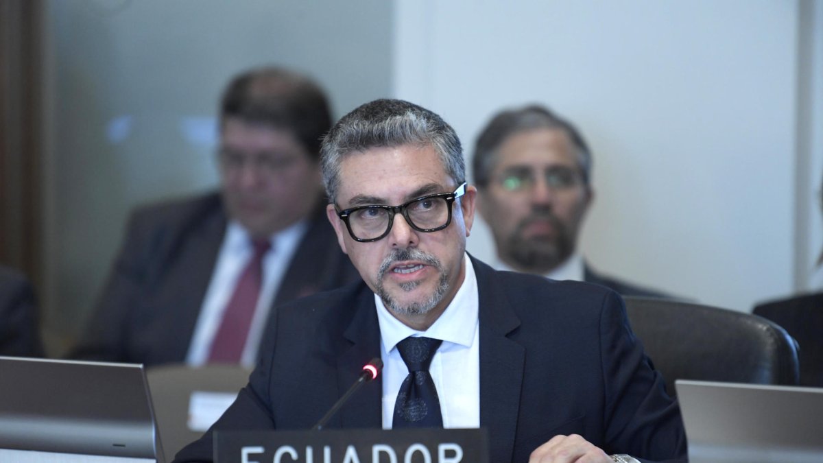 El viceministro de Movilidad Humana de Ecuador, Alejandro Dávalos.