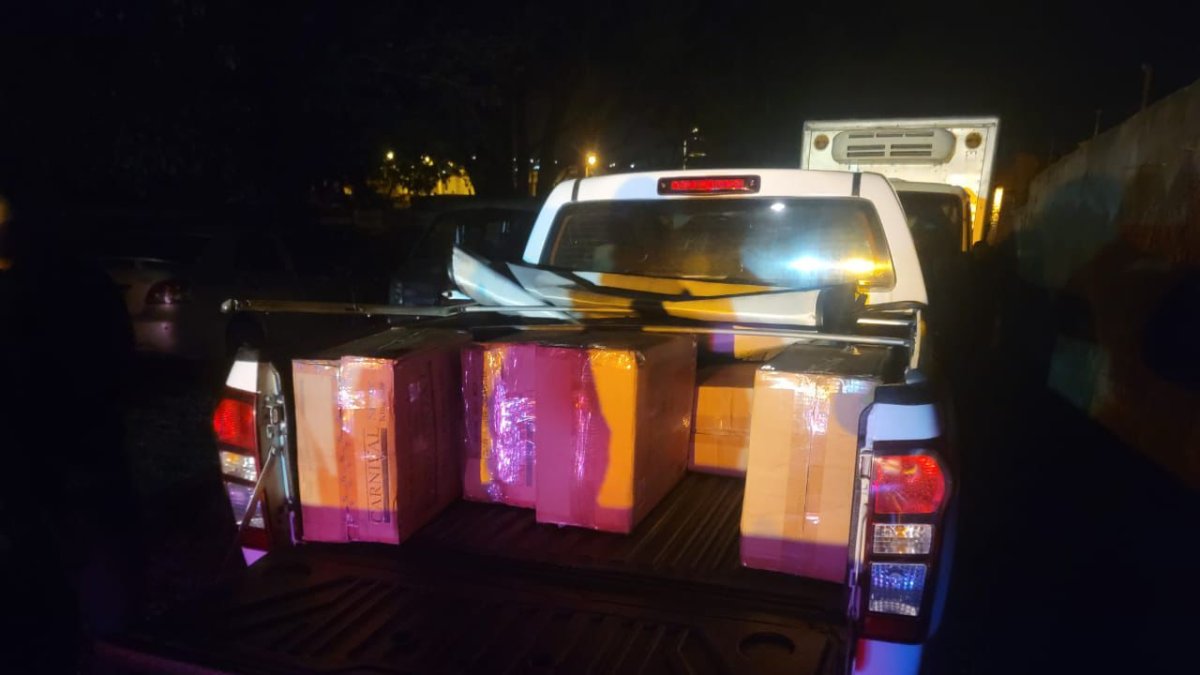 La sustancia estupefaciente fue abandonada en un terreno.