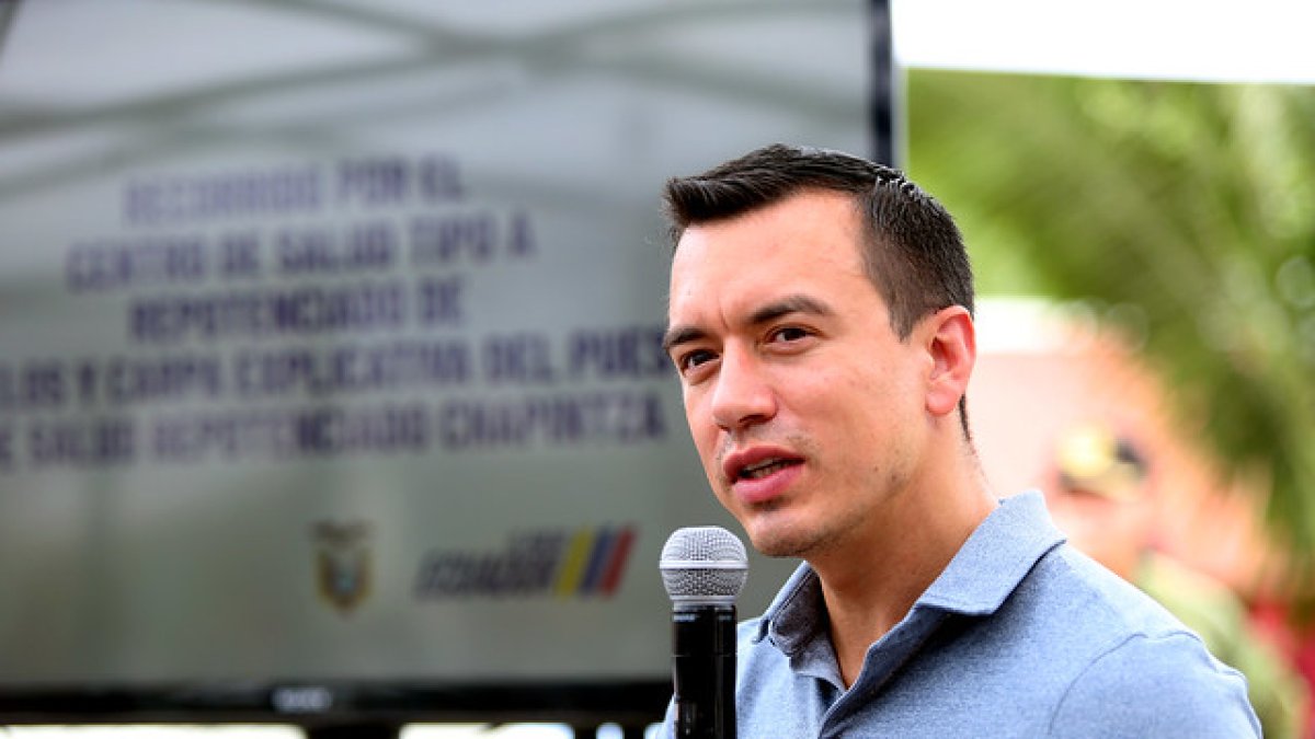 El presidente de la República, Daniel Noboa.