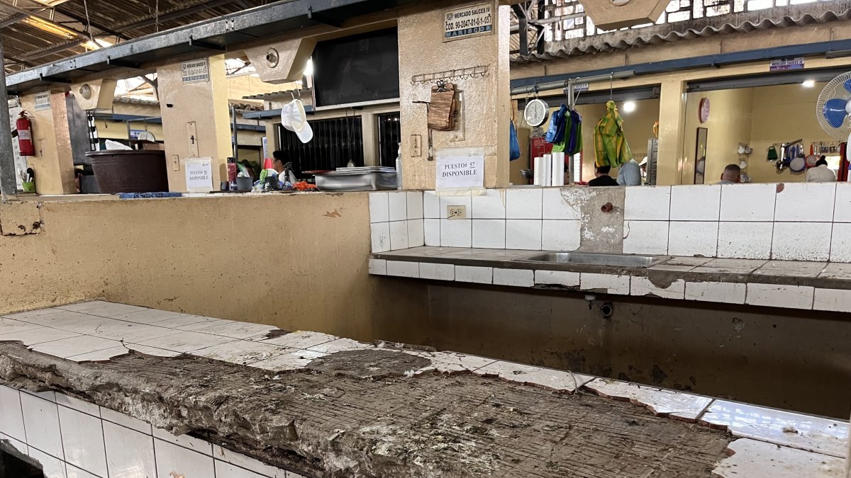 Daños. Los espacios señalados como disponibles están en mal estado y carecen de equipamiento básico. La estructura está destruida.