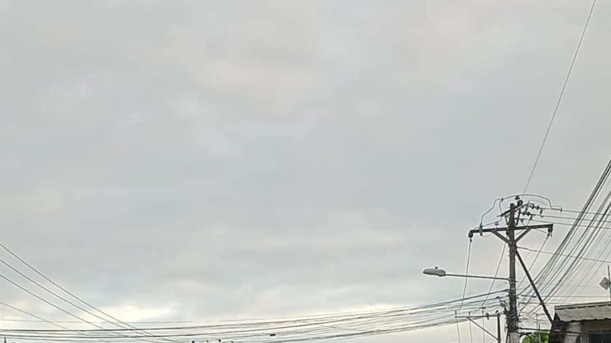 Tráfico.- La larga fila de trailers para ingresar a los puertos que quedan en la Isla Trinitaria.