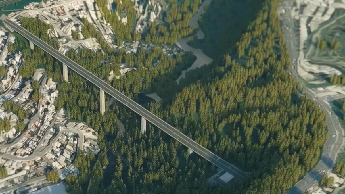 Imagen del puente que se construirá como parte de la Solución Vial Bicentenario