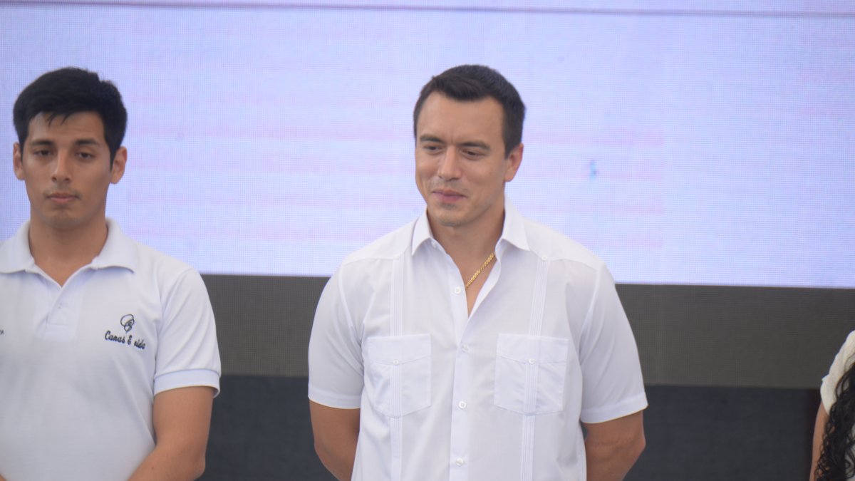 El presidente de la República, Daniel Noboa.