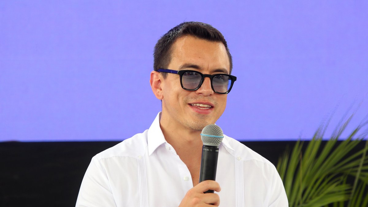 Daniel Noboa en una foto de archivo de abril 2024.