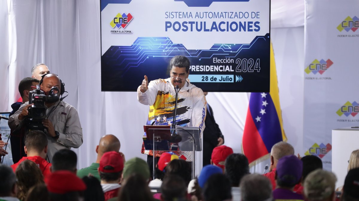 Caracas. Nicolás Madura, en una de sus presentaciones recientes.