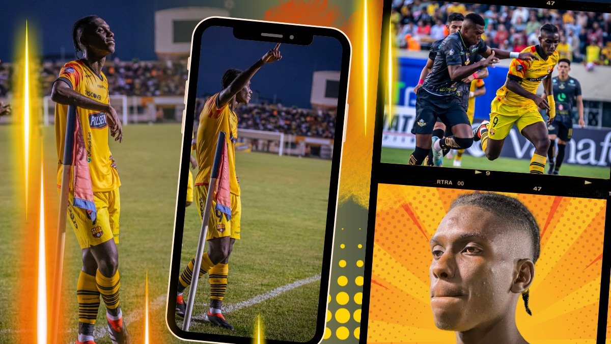 Allen Obando de 17 años, delantero de Barcelona.